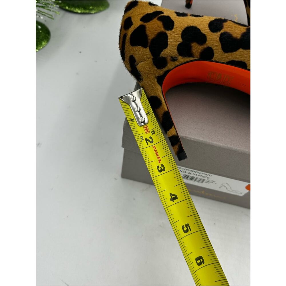 Women's Santoni leopard print stiletto pumps size 38/8 US made in Italy - Picture 13 of 13
